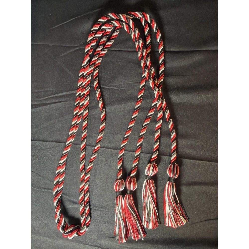 Red, Black, and‎ White Graduation Cord